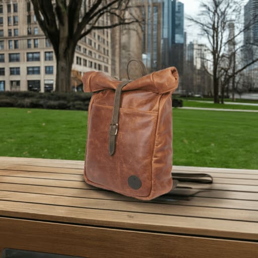 Spitfire Rolltop Laptop Backpack - Diesel Tobacco