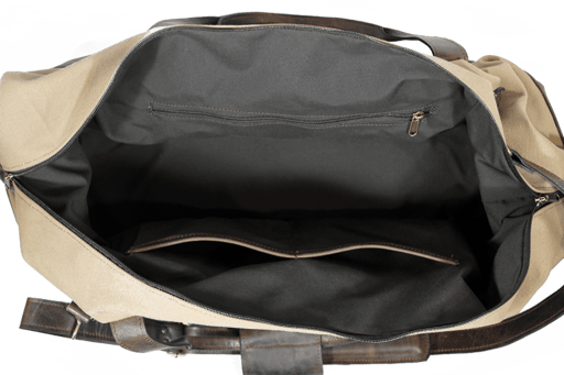 Weekender Duffel bag - Beige Canvas 5