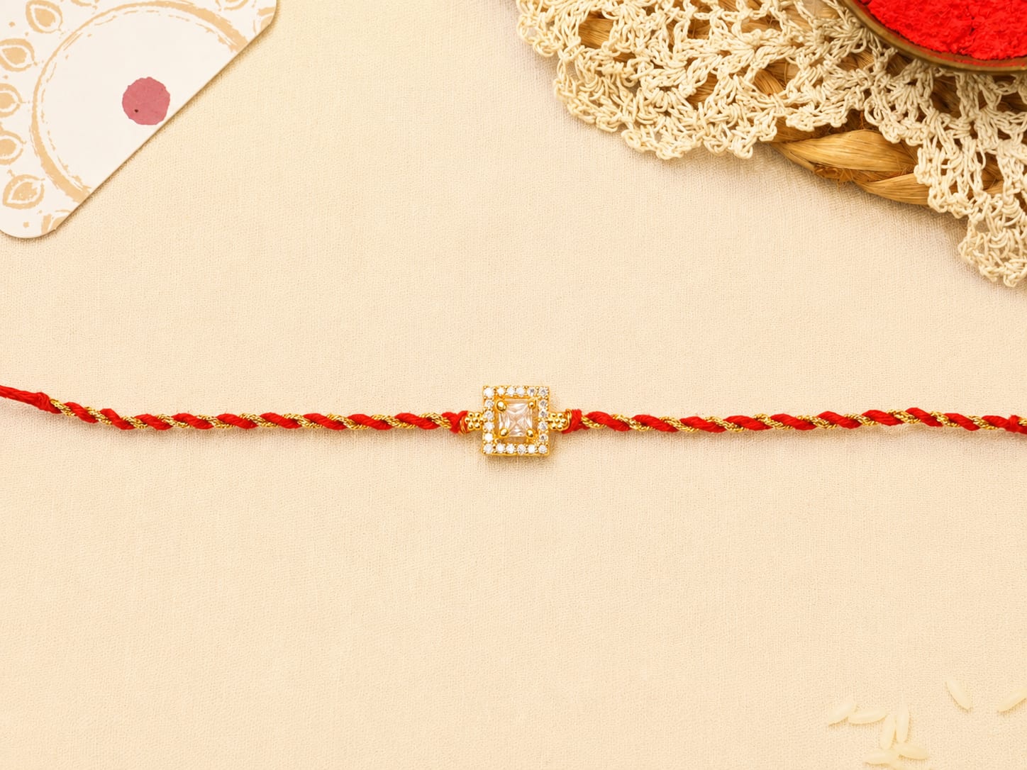 Square Elegance Rakhi