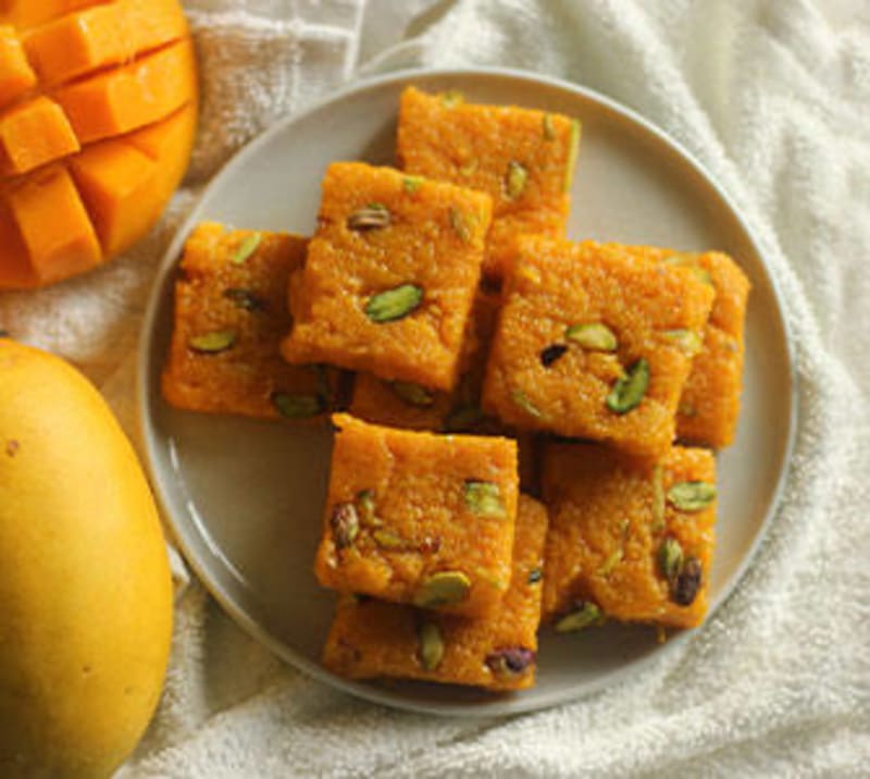 mango barfi — Pramanik Namkeen, Vijapur