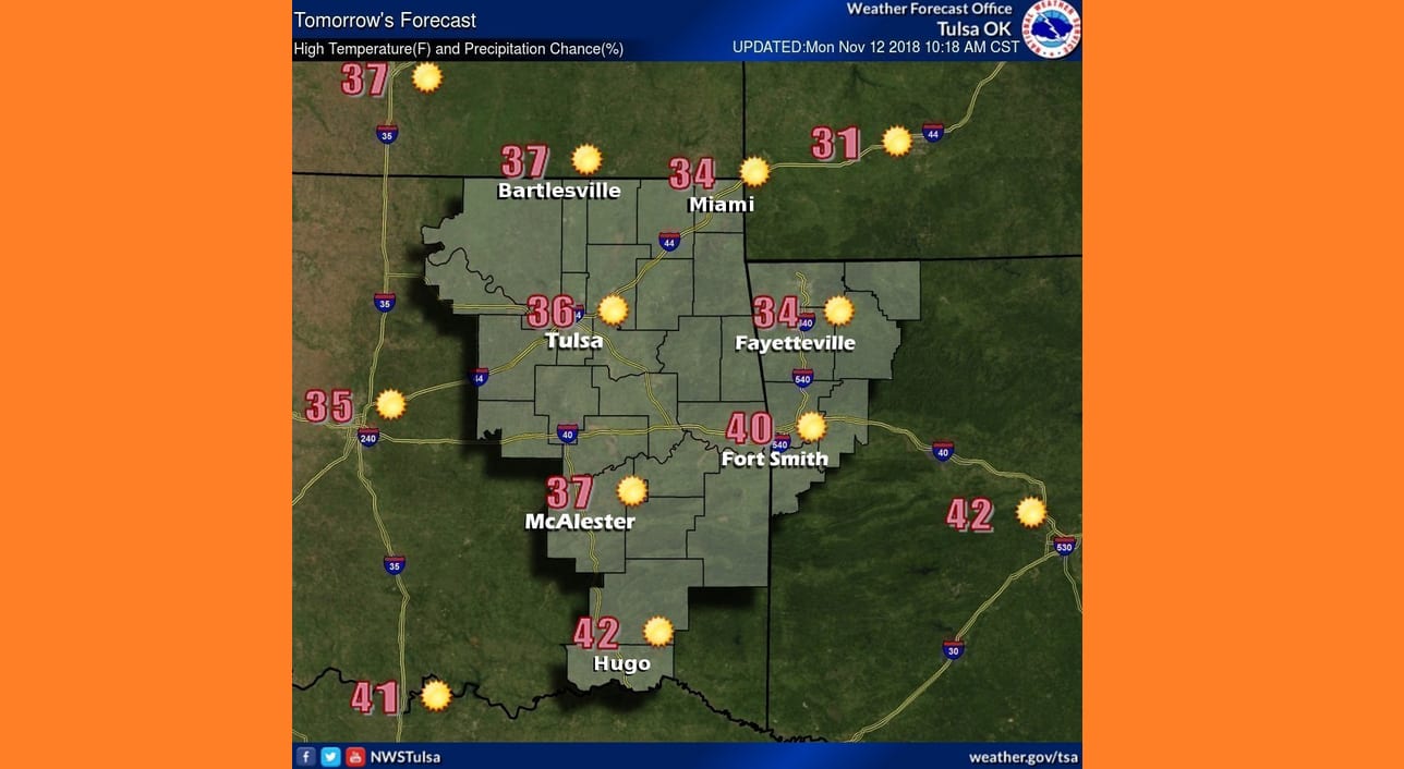 Snow continues to fall in NE Oklahoma, refreeze expected overnight