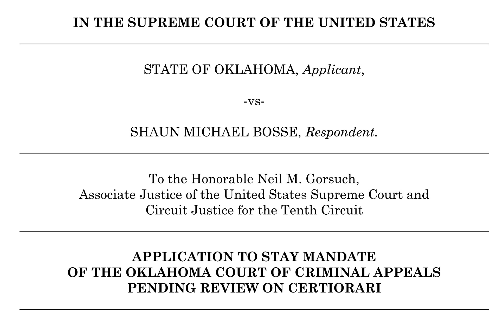 Supreme Court okays Bosse stay as Oklahoma’s AG resigns