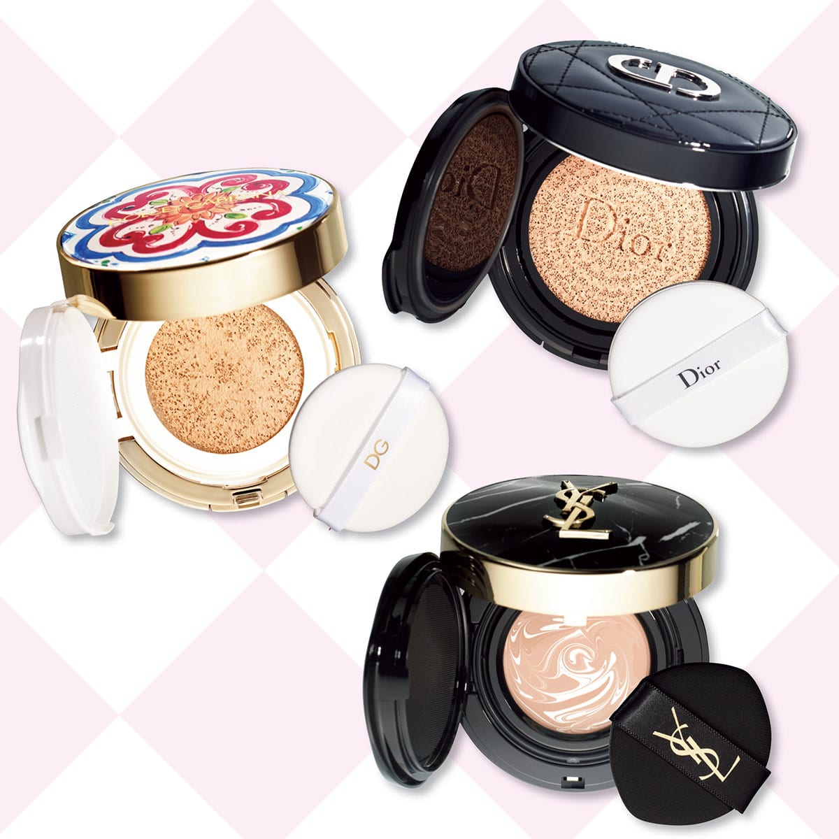 Diorコンシーラー&YSLクッションファンデーション&Dior ブルーベース Dior、YSL、D&G…見た目も可愛い新作クッションファンデ6選