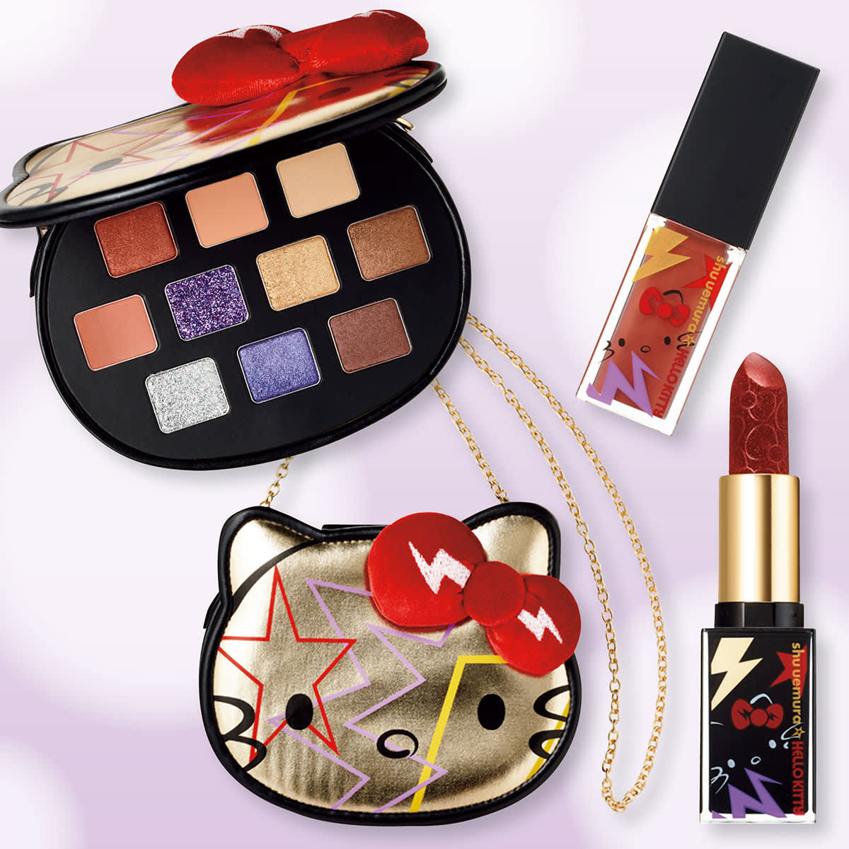 シュウウエムラ ハローキティコラボ アイシャドウ口紅×2set 売れ切れ必至！【ハロー キティ×シュウ ウエムラ】ホリデー