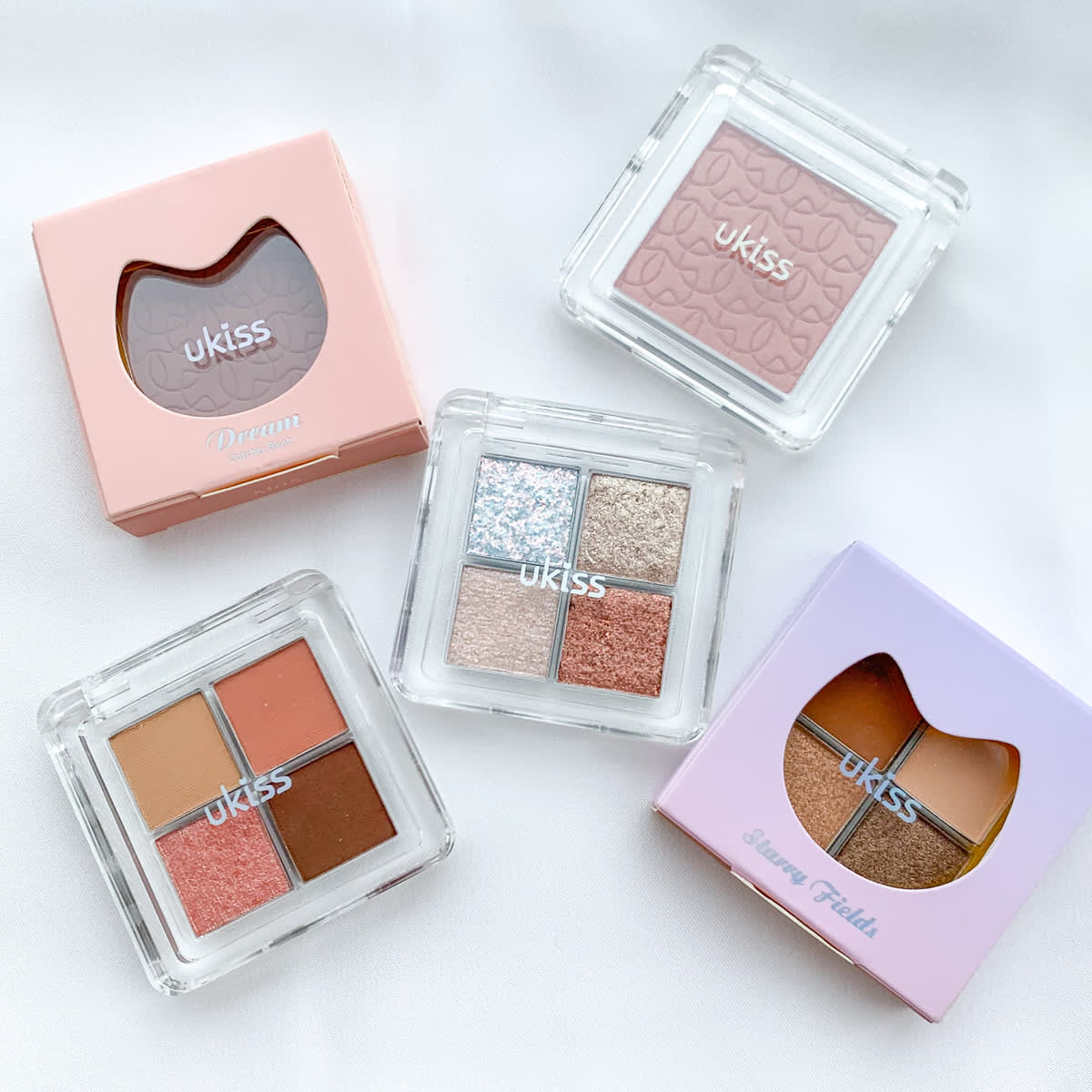 中国コスメukissから、ミニマムサイズのアイシャドウ＆チークが登場