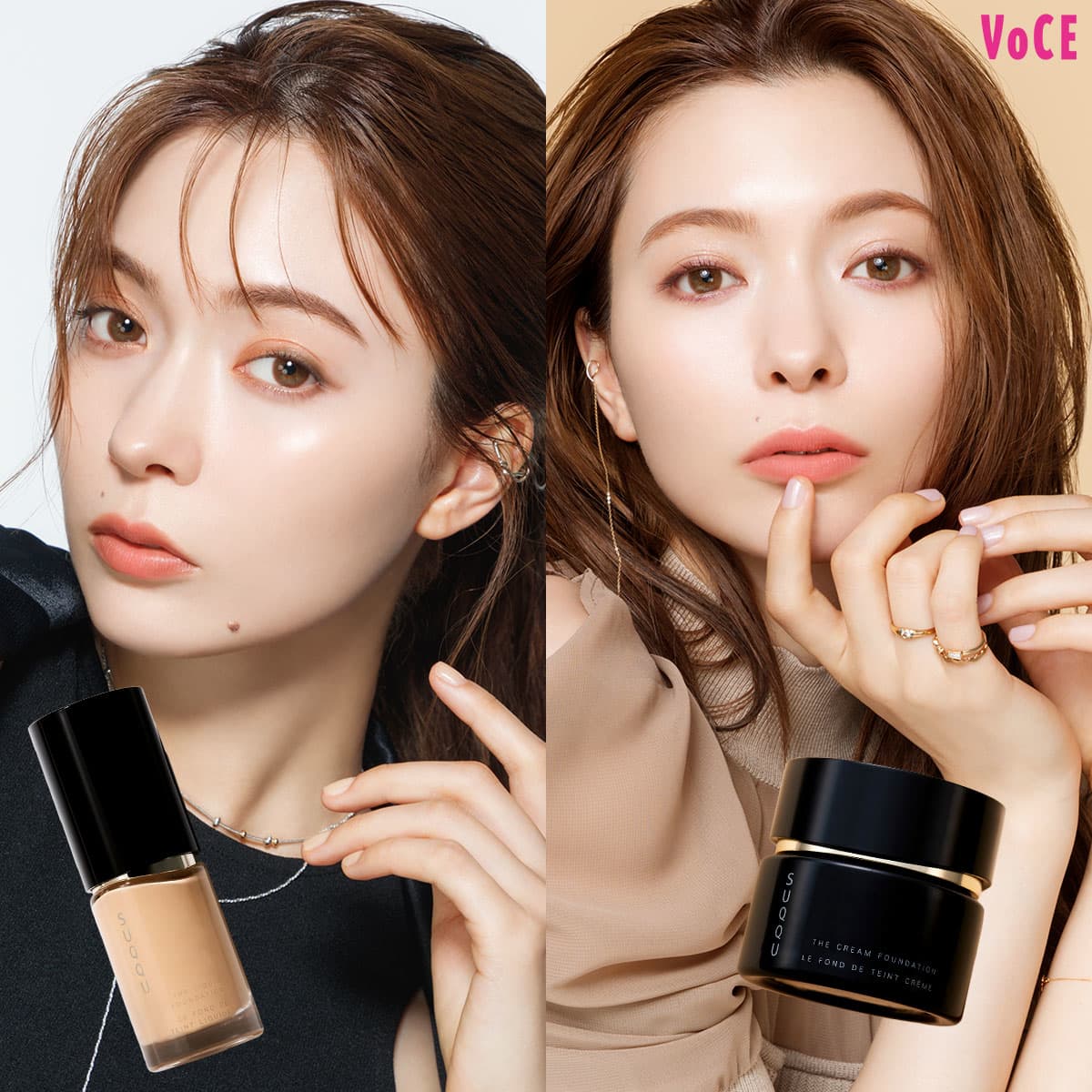 艶のエキスパート”【SUQQUのリクイド＆クリームファンデーション】で