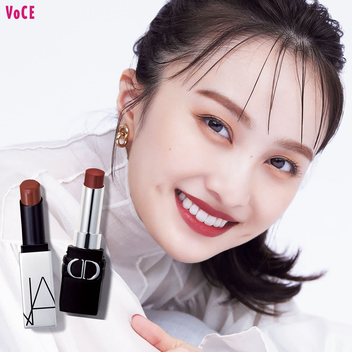 ほんのり【ブラウンレッド】であか抜けリップ！【ディオール、NARS