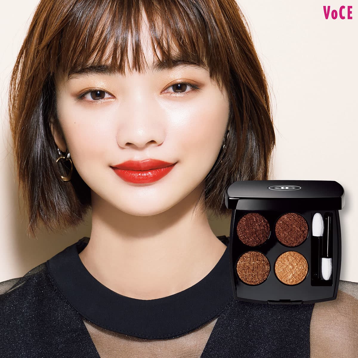 CHANELアイシャドウパレット　アイライン 太めシャドウラインで秋らしいクールな表情に【シャネル】【夏→秋の