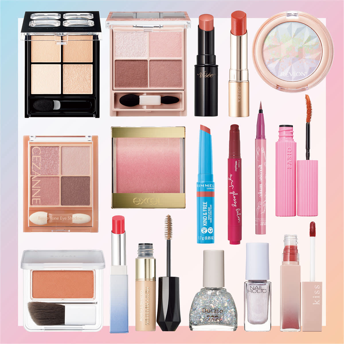 プチプラ・春コスメ】22ブランドを全部見せ！【キャンメイク、ケイト