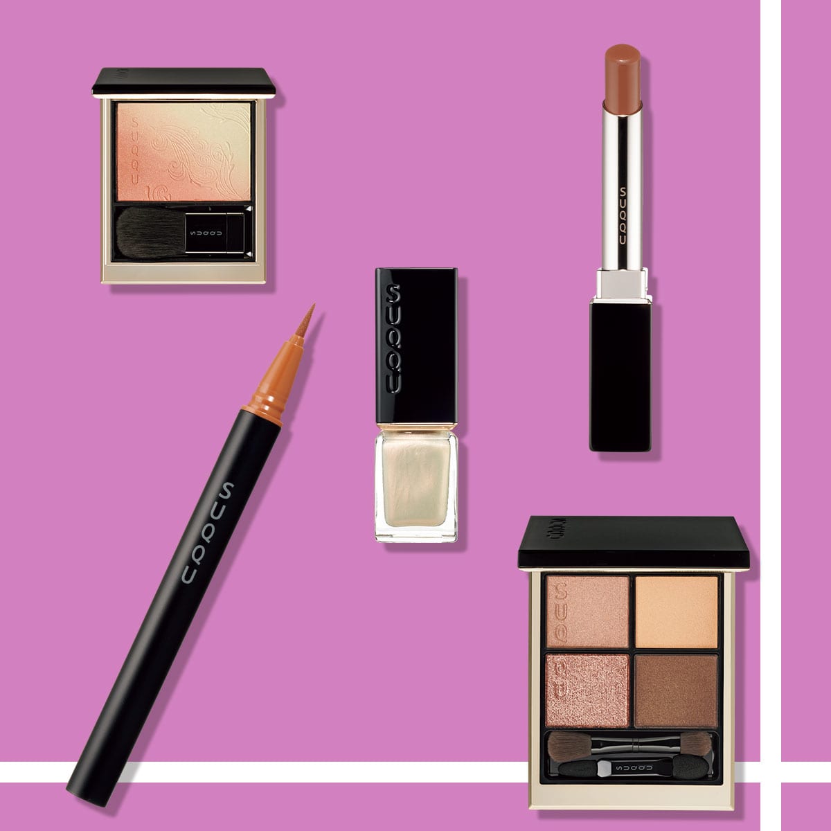 SUQQU】新次元マットリップが主役！花屏風チークなど春コスメ全部見せ