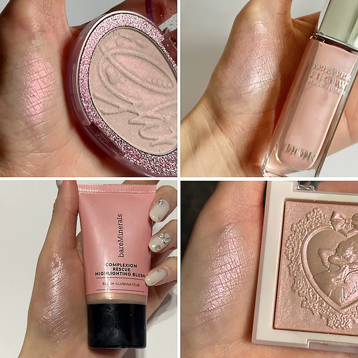 神ピンク【チーク＆ハイライト10選】！発色・ツヤレベルを徹底比較