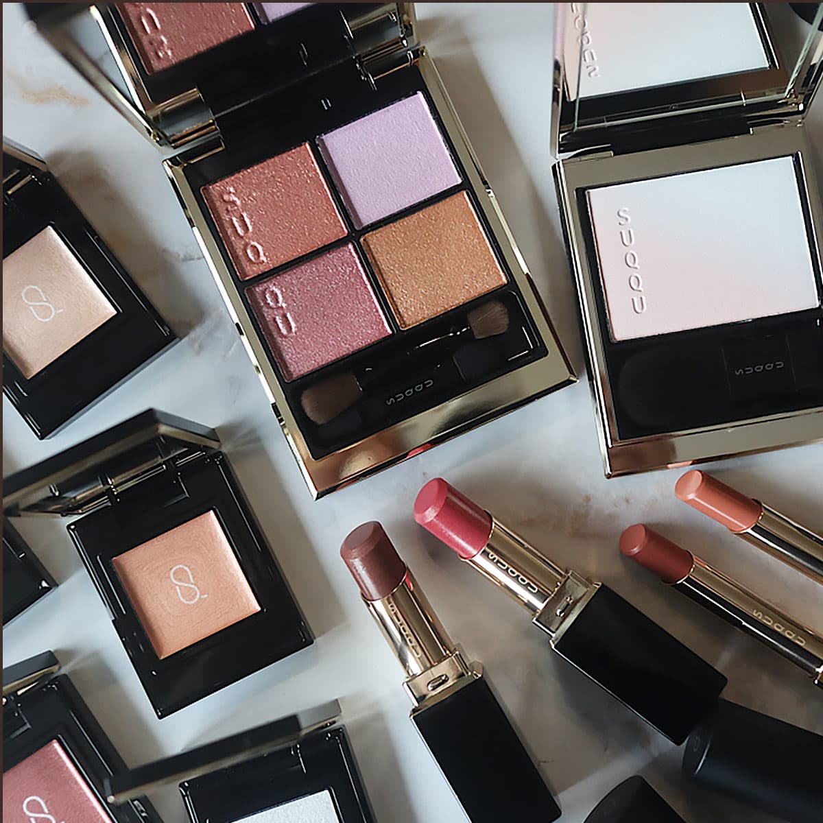 SUQQU2026年春の新作コスメを全色スウォッチ！イエベ、ブルベ別の