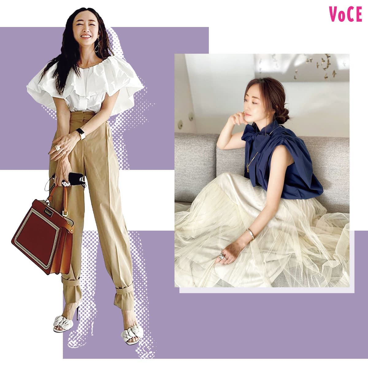 完売styling/ ラッフルショルダートップス 神崎恵さん着用