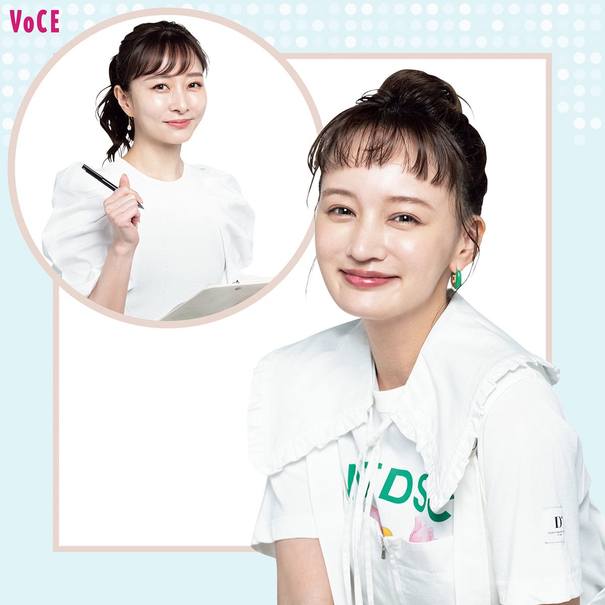 わたなべ麻衣】が【石井美保】に肌悩みを相談！『日焼けしやすく赤みが