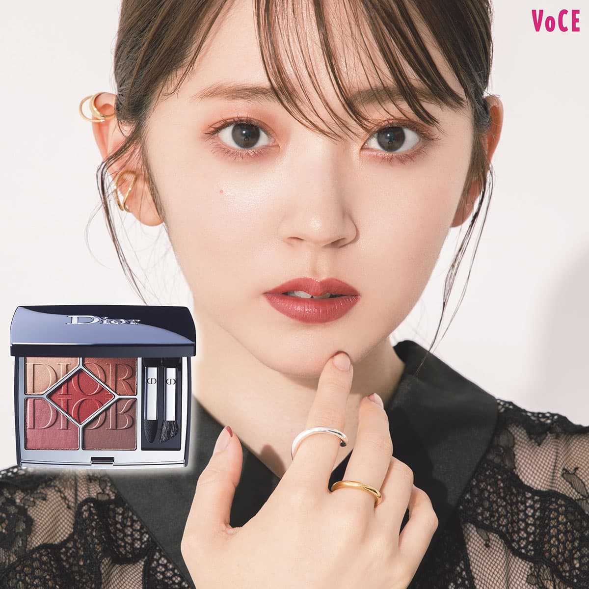ディオール  アイシャドウ　マスカラ Dior】の赤マスカラで色っぽく！人気ヘアメイクが教える〈2022秋メイク