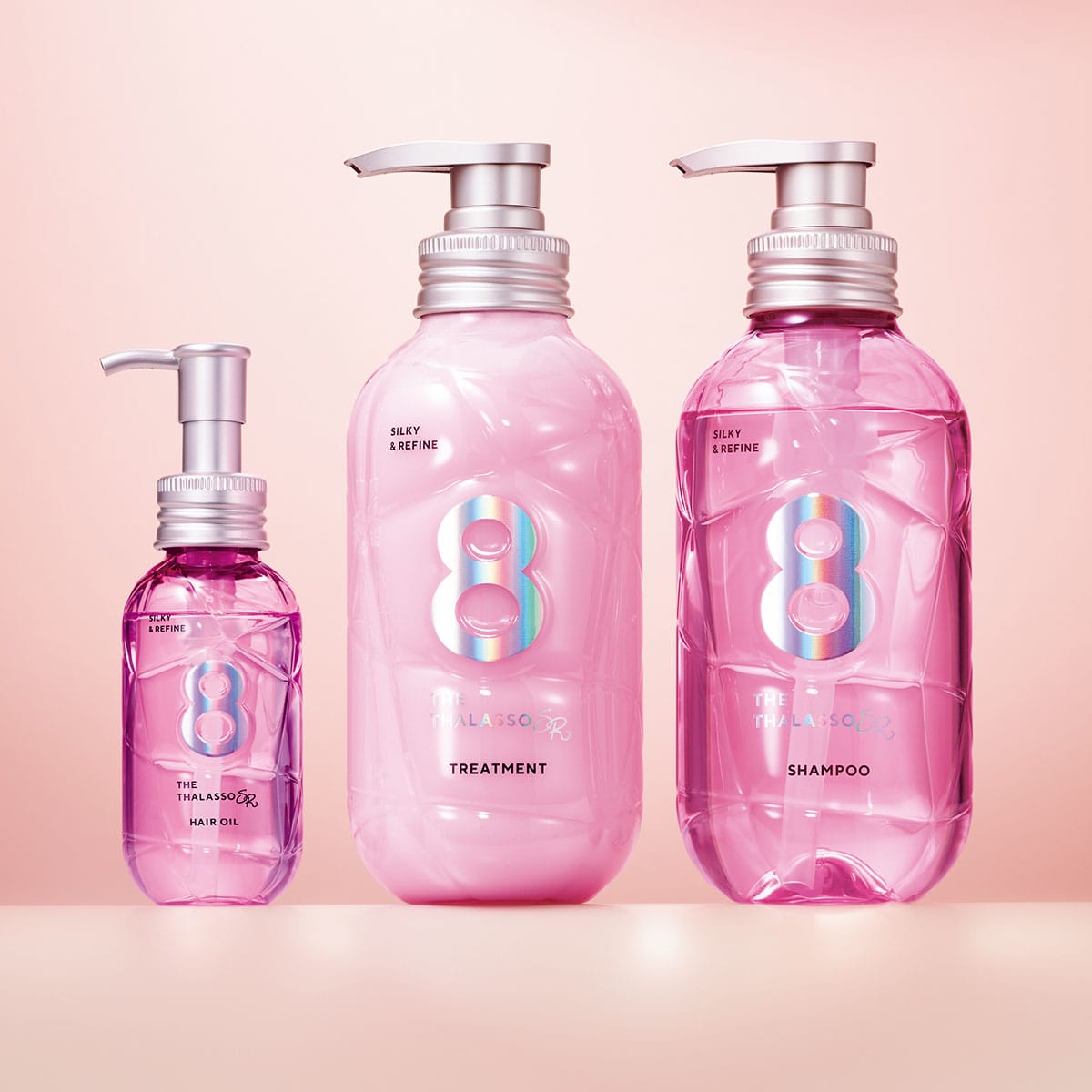 新品未開封Cutiful ヘアエクステンション ピンク　ジンジャーピール エイトザタラソ エスアール】スキンケア発想の保水美容液ヘアケア