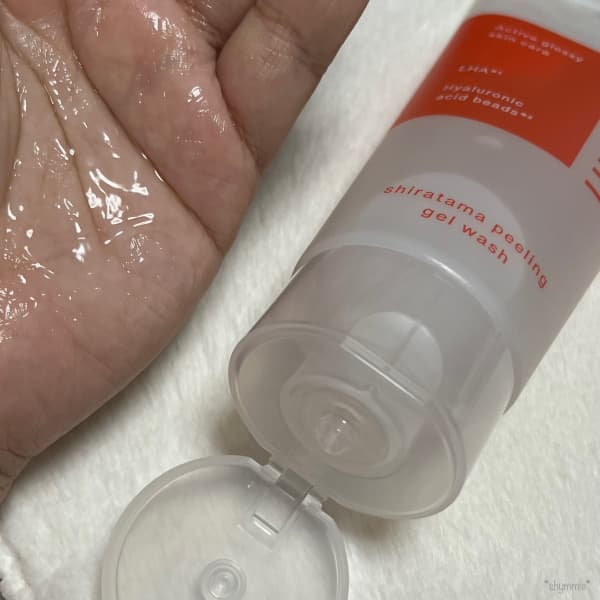 シンミィさんの「Lalaskin 白玉ピーリングジェル洗顔」の