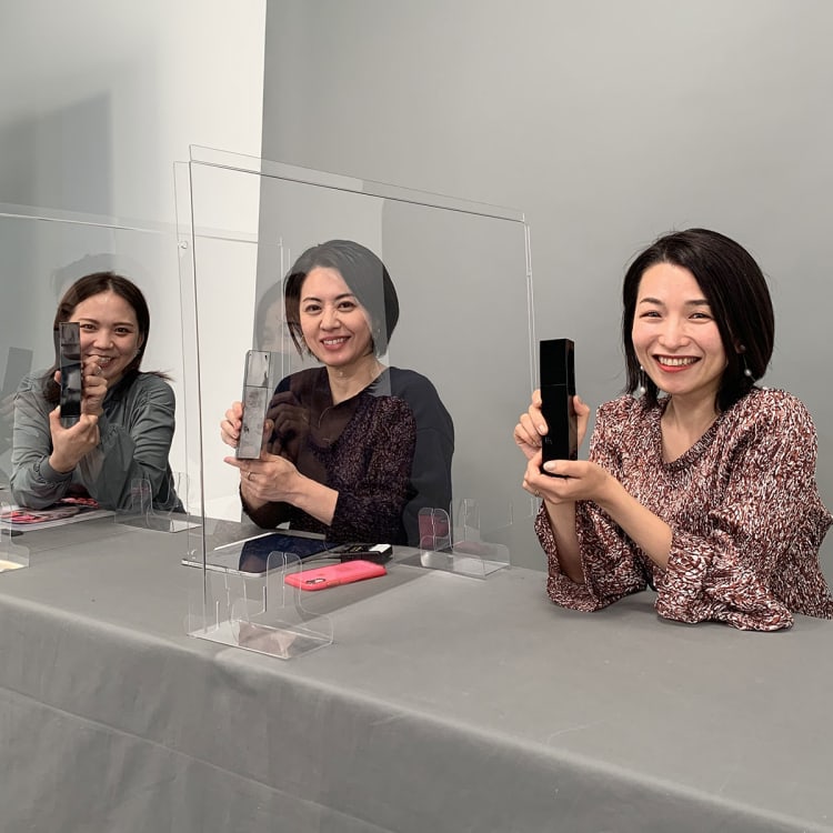 佐藤水梨(進行)、楢崎裕美さん、遠藤編集長
