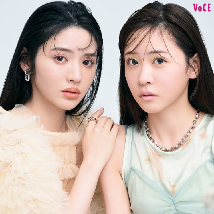 w.s 鎮西寿々歌・櫻井優衣 2個 FRUITS ZIPPER櫻井優衣＆鎮西寿々歌、雰囲気ガラリな大人メイク