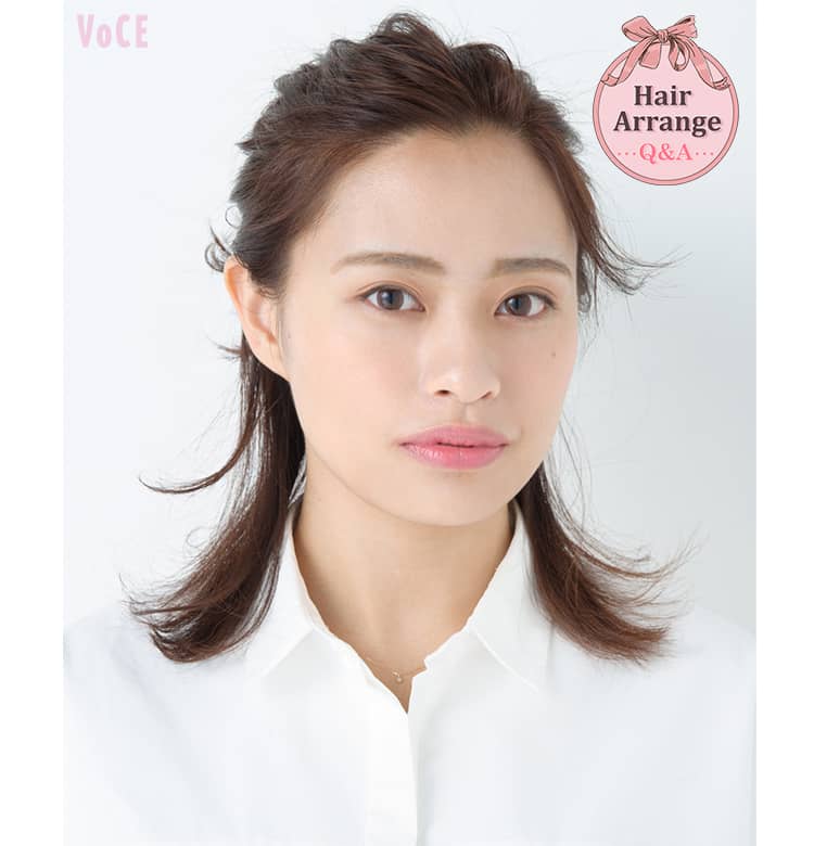 清潔感溢れる新感覚のハーフアップで仕事ができるイイ女に ヘアアレンジq 038 A ボブ編 ビューティニュース 美容メディアvoce ヴォーチェ