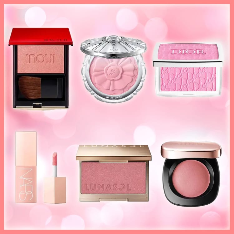 【2024年】チークおすすめ人気ランキング37選!プチプラ〜デパコスまで紹介【パウダー・クリームも】