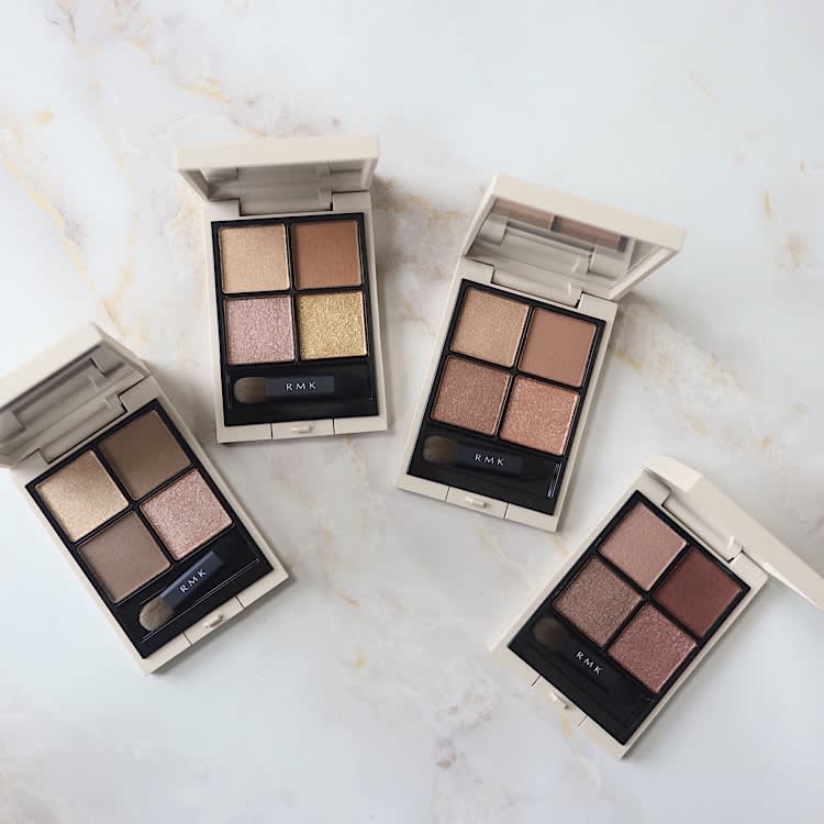 RMK シンクロマティックアイシャドウパレット RMK〉「シンクロマティック アイシャドウパレット」全8色スウォッチ