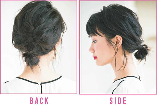 たったゴム1本で ボブでもできるお団子ヘア 長井かおりの簡単ヘアアレンジ ビューティニュース 美容メディアvoce ヴォーチェ