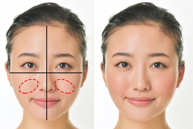 チーク位置がわからない そんな悩みに目からウロコの驚きの答えが ビューティニュース 美容メディアvoce ヴォーチェ