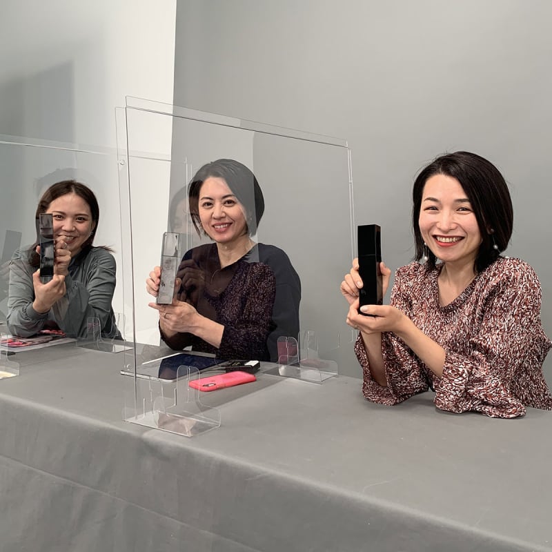 佐藤水梨(進行)、楢崎裕美さん、遠藤編集長