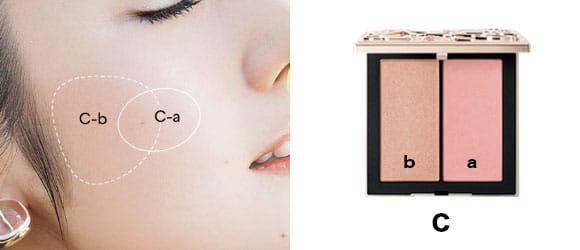 howtoメイク、NARS アンインヒビテッド ブラッシュデュオ