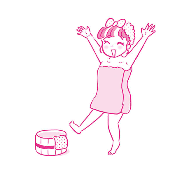 イラスト_サウナ女子
