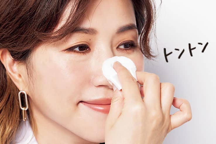 長井かおりさん お粉の乗せ方1