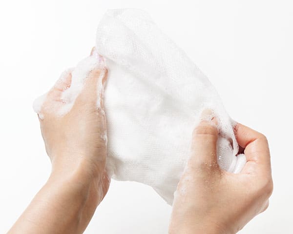 泡立てネットを使うのも有効