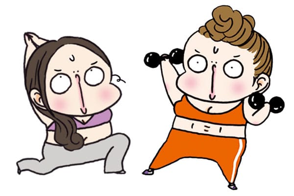 ボディワーカー 森 拓郎のダイエット道場 イラスト