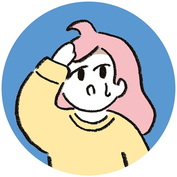 イラスト/おでこの色ムラ