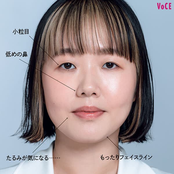 【セルフメイク】絶望的なのっぺり顔(本人談)/小粒目・低めの鼻・たるみが気になる……・もったりフェイスライン