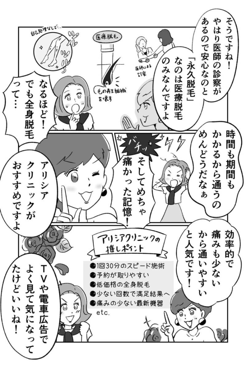 TVなどでお馴染み!アリシアクリニックの医療脱毛って実際どうなの?vol.60