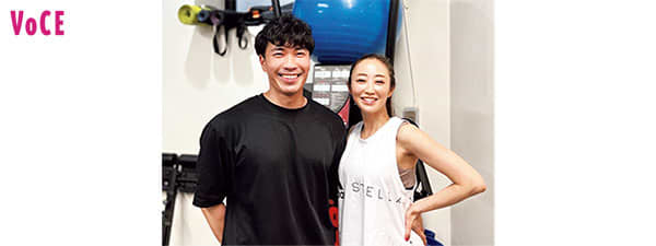 パーソナルトレーナーの粟津康博さんと神崎恵さん