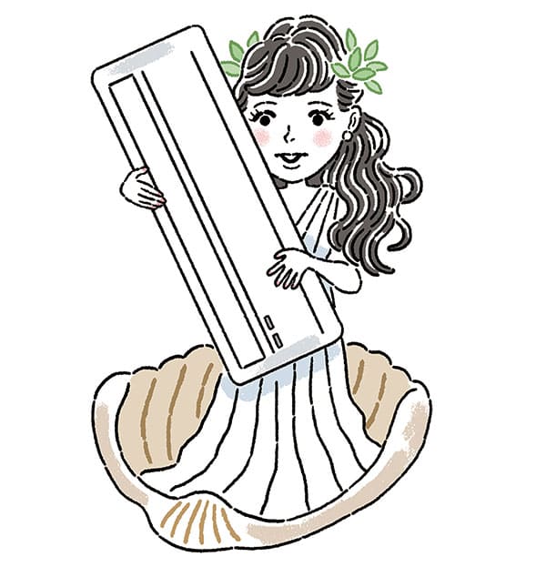 エアコン対策の女神・石井美保さんイラスト