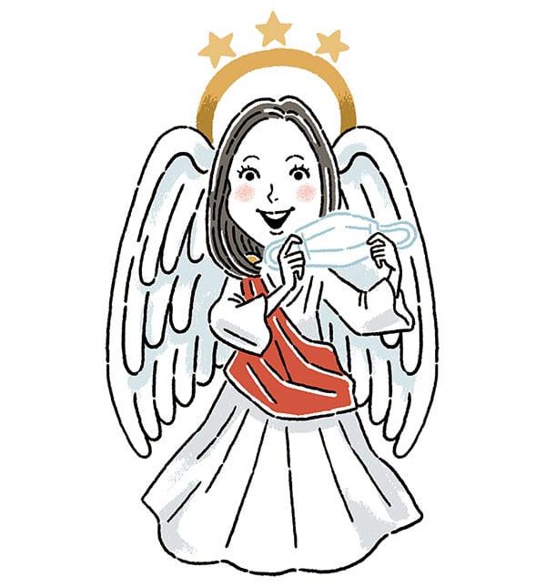 マスク対策の匠・水井真理子さんイラスト