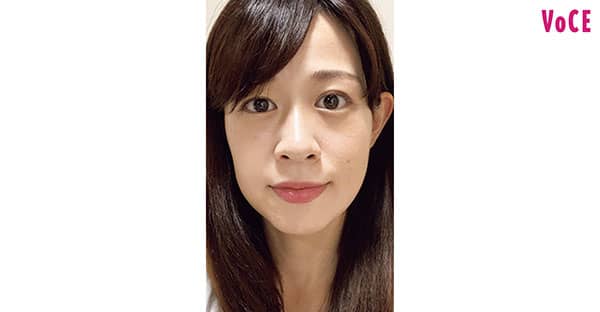 下村さん/塗りたて_アンビシャス ビューティーセラムファンデーション