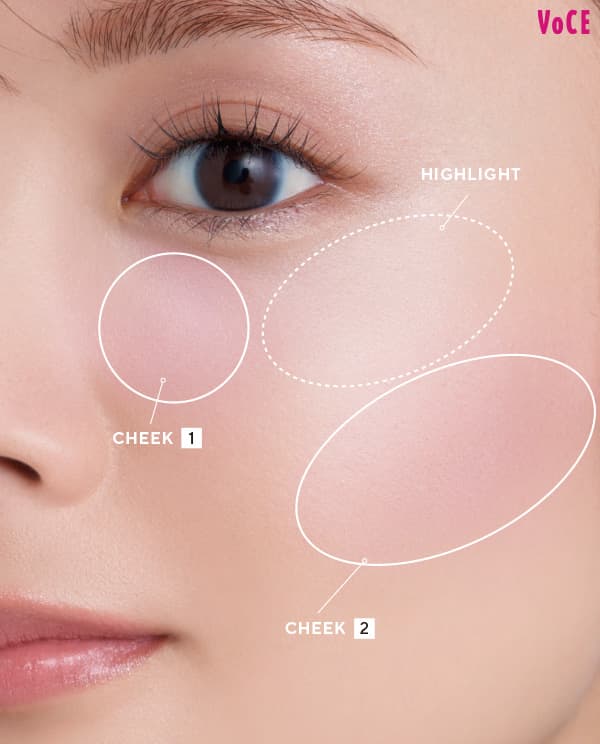 田村保乃】青みチーク2点のせでピュア＆美人横顔に！【冬メイク