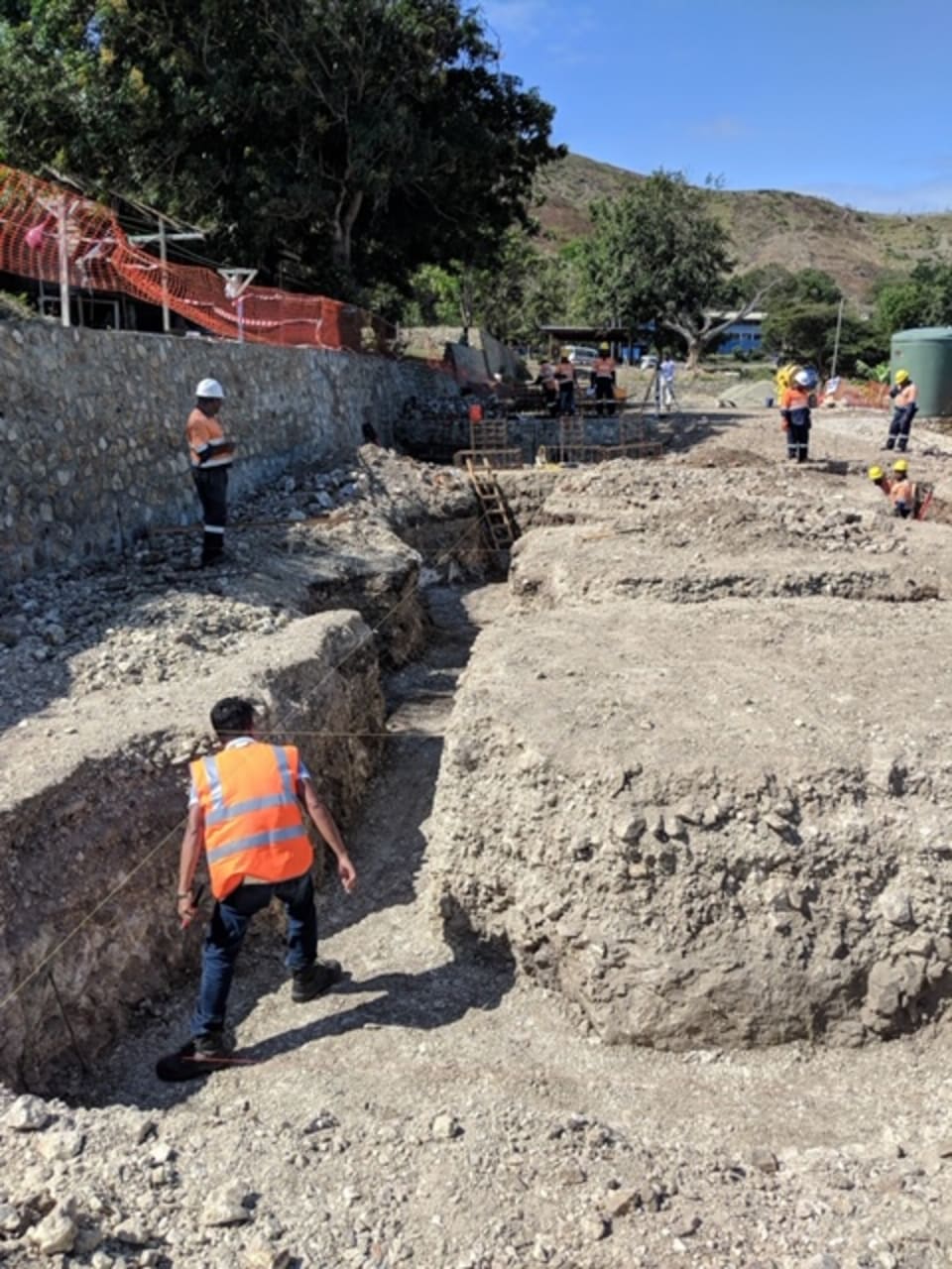 PNG CLS site under development in 2018 (Credit: DFAT).