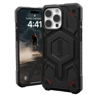 Urban Armor Gear (UAG) -  Monarch Pro Case for Apple iPhone 16 Pro Max - Carbon Fiber Red Accent