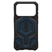 Urban Armor Gear (UAG) - Monarch Pro Case for Apple iPhone 17 Pro - Carbon Fiber Mallard and Red