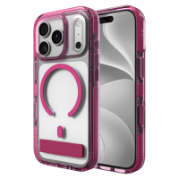 ZAGG - Santa Cruz Snap MagSafe Case with Kickstand for Apple iPhone 18 Pro / 17 Pro - Raspberry Pink