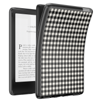 PopSockets - MagSafe Case for Amazon Kindle 11th Gen - Black and White Gingham