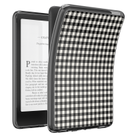 PopSockets - MagSafe Case for Amazon Kindle 12th Gen - Black and White Gingham