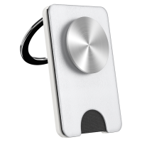 Popsockets - Kick-Out PopWallet Plus - Silver Radial
