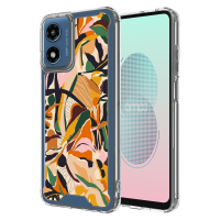 AMPD - TPU  /  Acrylic HD Print Case for Motorola Moto G Stylus 5G (2024) - Floral Orange Pattern